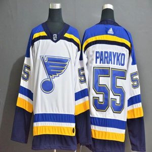 Herren St. Louis Blues Eishockey Trikot Colton Parayko 55 2018-19 Weiß Authentic